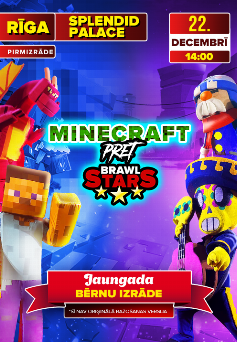 MINECRAFT prēt BRAWL STARS